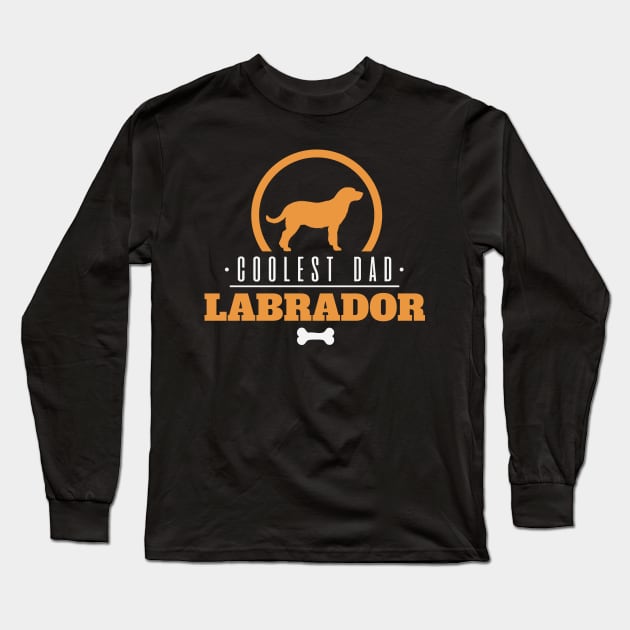 Coolest Dad Lab Long Sleeve T-Shirt by CTShirts